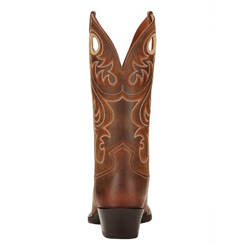 Ariat Mens Sport Boots Square Toe Powder Brown