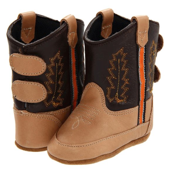 Old West Toddlers Poppets Western Cowboy Boots - Brown
