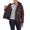 Carhartt Women's Washed Duck Insulated Active Jac - Deep Wine