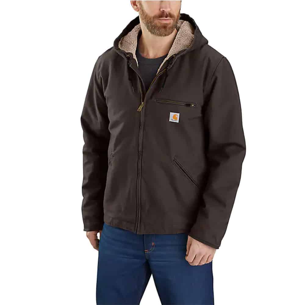 Relaxed Fit Washed Duck Sherpa-Lined Jacket - Stampede Tack