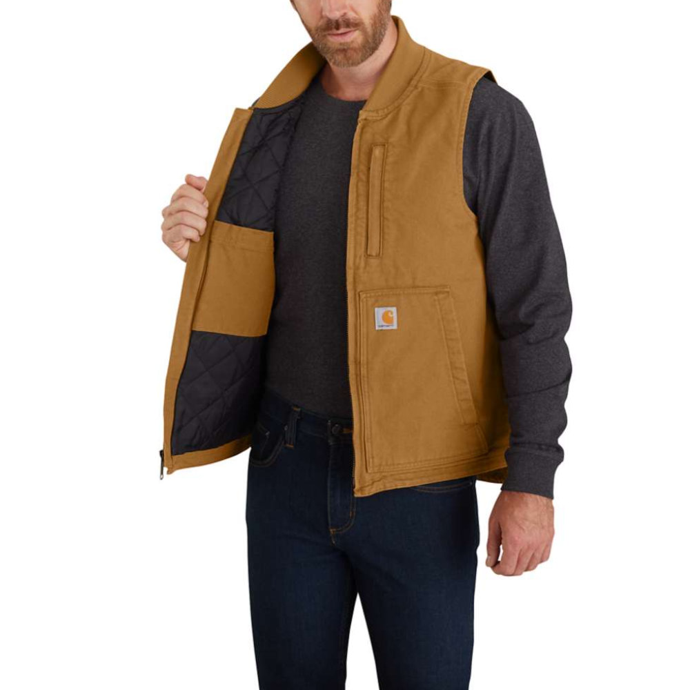 women's carhartt rib collar vest
