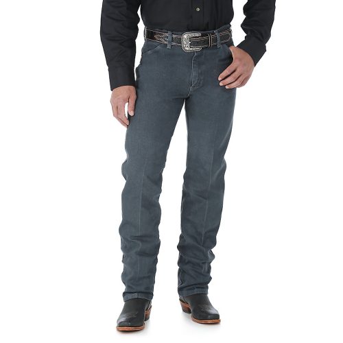 Wrangler 0936GBH Mens Cowboy Cut Slim Fit Jeans Bleach