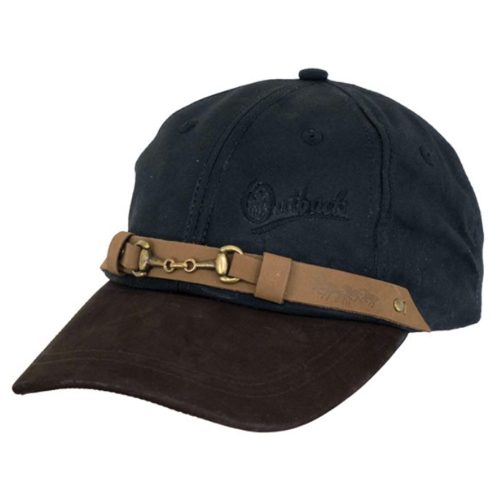 Oilskin Equestrian Cap - Black