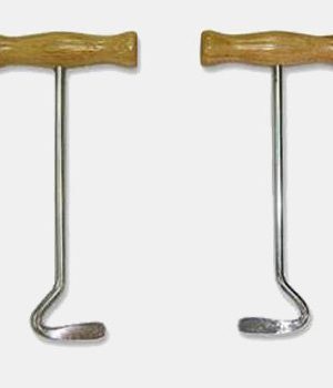 Boot Pulls with Wooden Handles