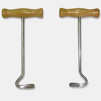 Boot Pulls with Wooden Handles