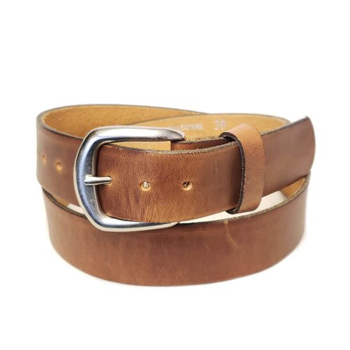 Marc Wolf Leather Belt 202 Plain Tan