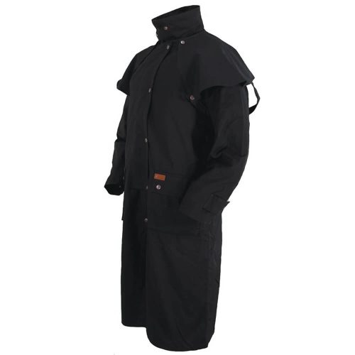 Outback Trading Oilskin Low Rider Duster - Black