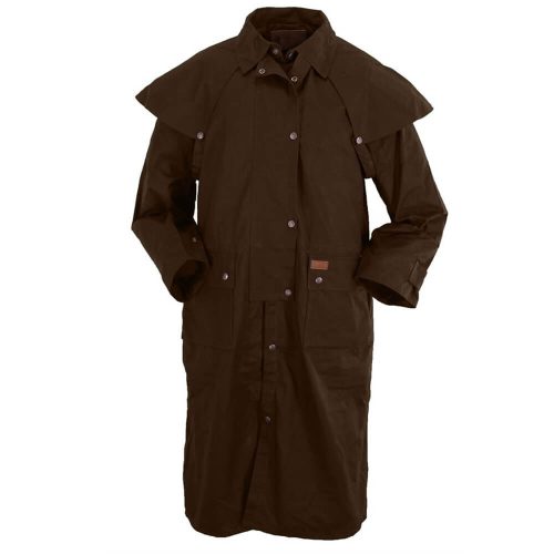 Outback Trading Oilskin Low Rider Duster - Brown