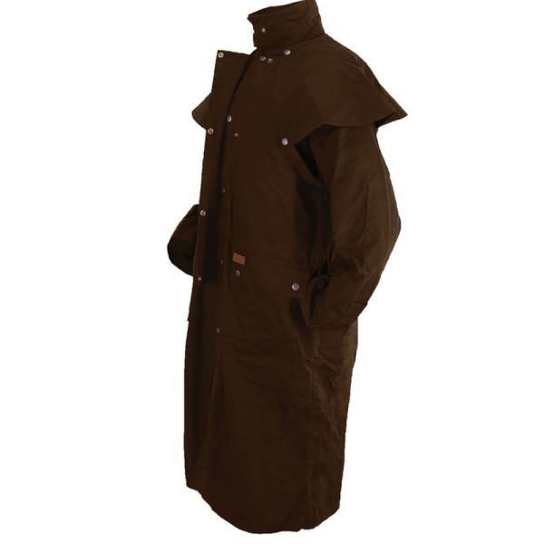 Outback Trading Oilskin Low Rider Duster - Brown