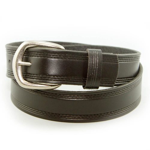 Marc Wolf Leather Belt 206 Embossed Black