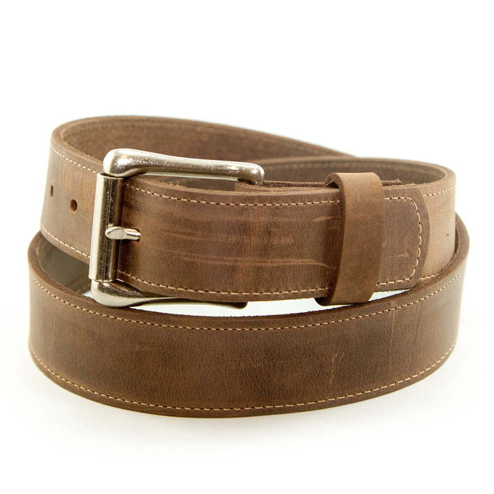 Marc Wolf Leather Belt 208 Plain Buck Tan - Stampede Tack & Western Wear