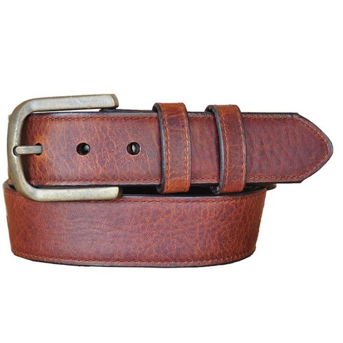 Lejon Vintage Bison Calhoun Belt - Saddle