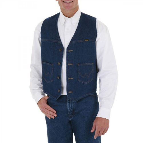 Wrangler Unlined Denim Vest Prewashed