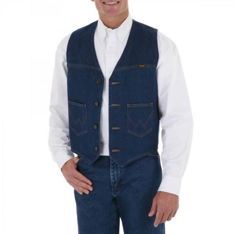 Wrangler Unlined Denim Vest - Prewashed Wrangler Unlined Denim Vest Prewashed