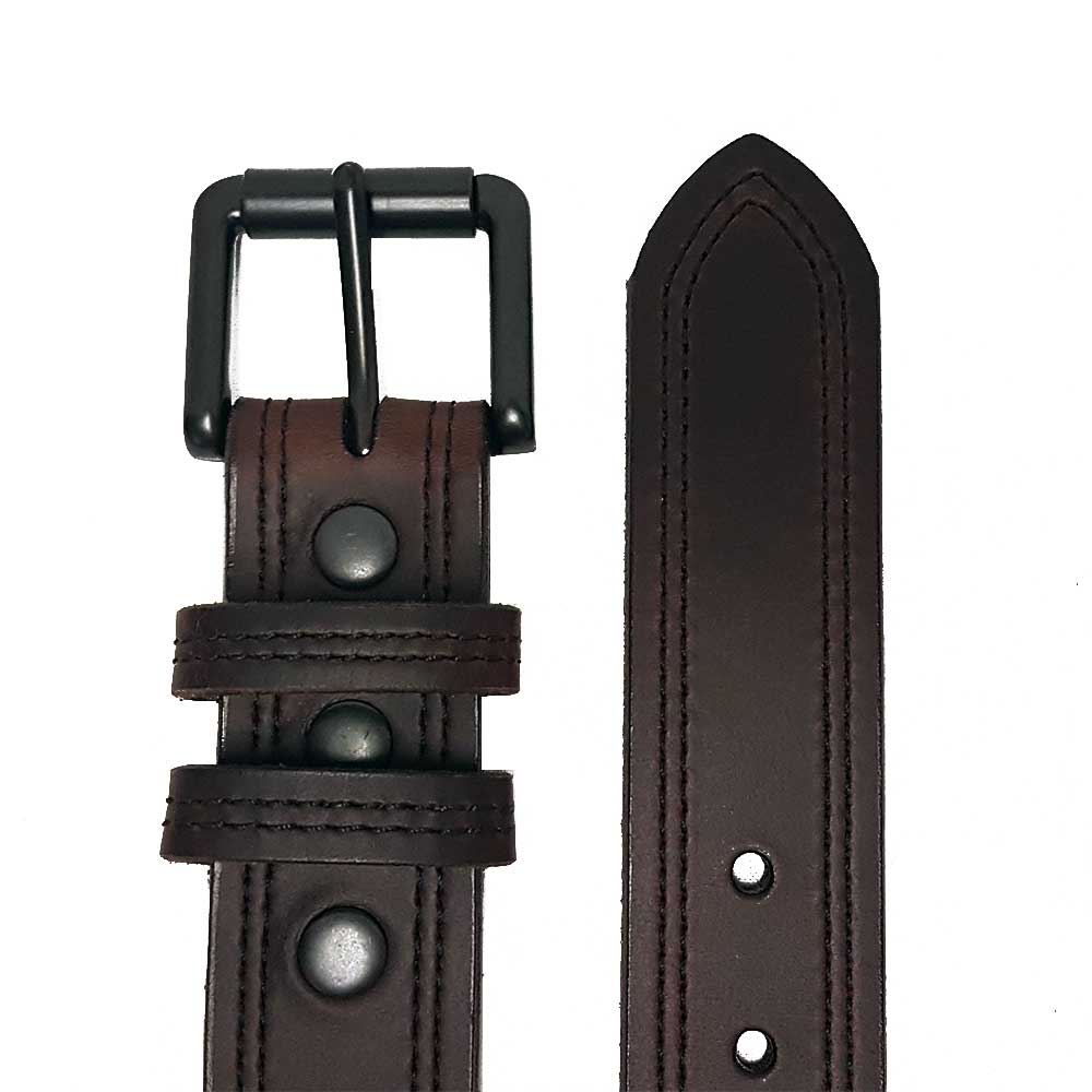 Lejon Granada Full Grain Bison Belts in Brown - Re