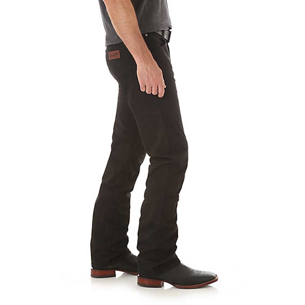 Men's Wrangler Retro® Slim Fit Straight Leg Pant - Black - Stampede ...