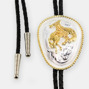 Austin Accent Bolo Tie - Saddle Bronc