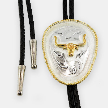 Austin Accent Bolo Tie - Longhorn - AC54P