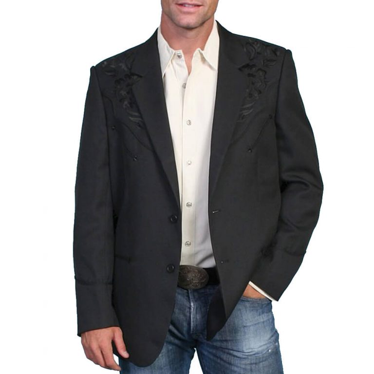 Men's Scully Western Blazer - Black