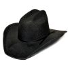 Black Tight Weave Cowboy Hat