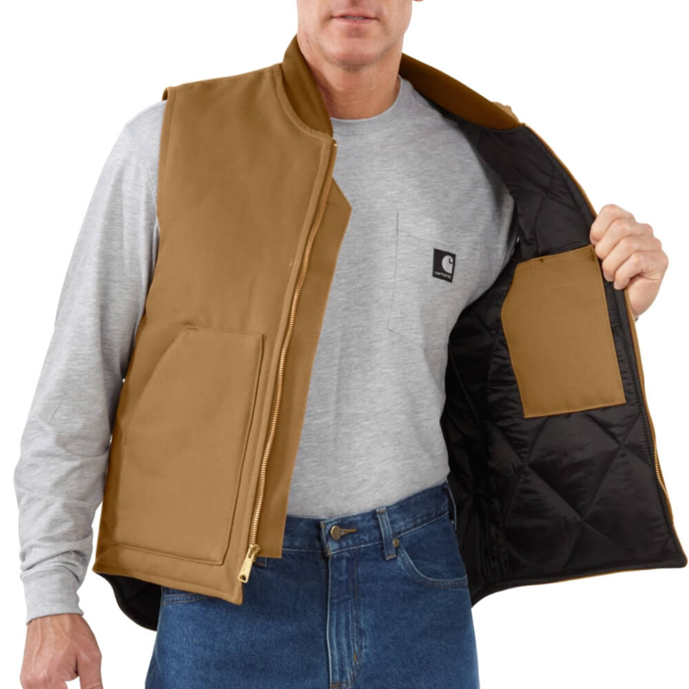 Carhartt Men's Duck Vest/ArcticQuilt Lined Stampede Tack & Western Wear