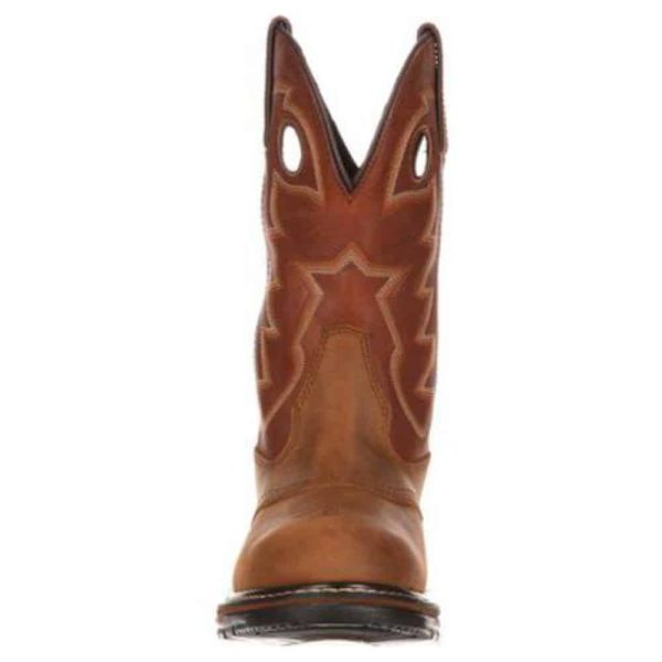 Rocky Original Ride Branson Saddle Roper Waterproof Western Boot