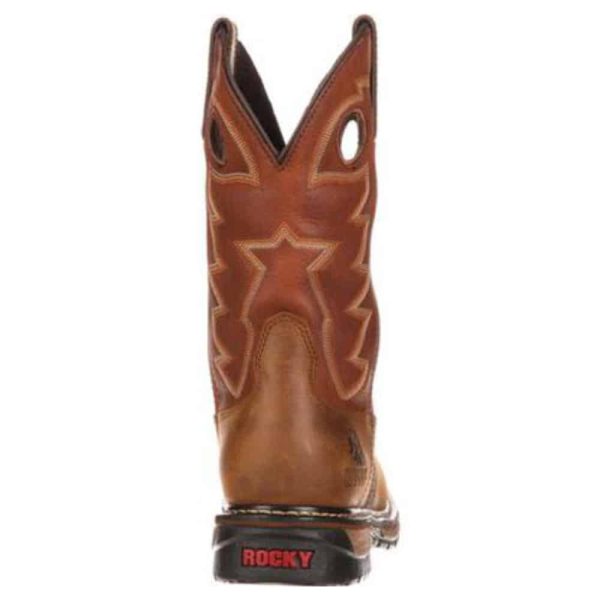 Rocky Original Ride Branson Saddle Roper Waterproof Western Boot