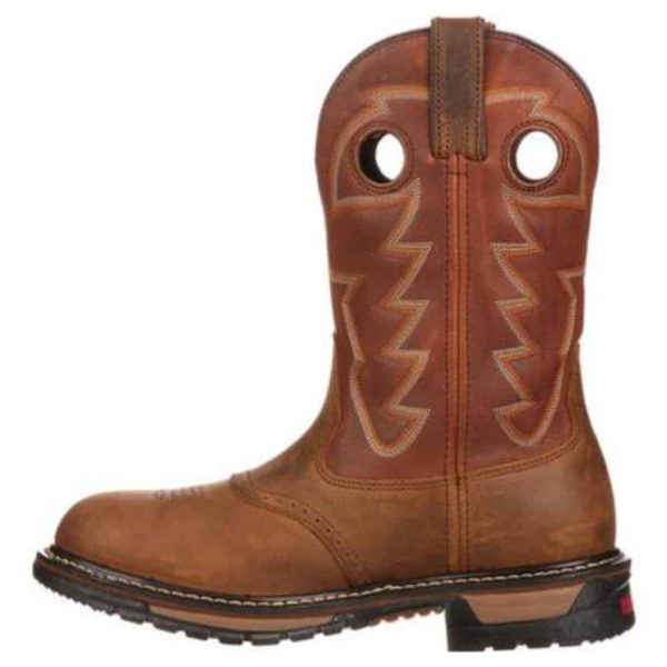 Rocky Original Ride Branson Saddle Roper Waterproof Western Boot