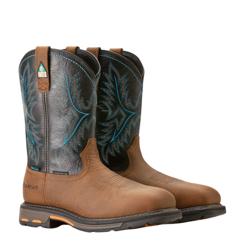 WorkHog Wide Square Toe CSA Waterproof Composite Toe Work Boot - Tumbled Barak