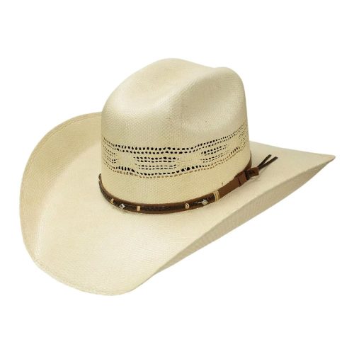 Stetson Mule Creek Bangora Straw Western Hat - Wheat